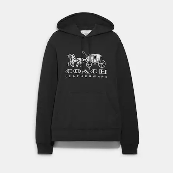 Black Coach Hoodie w/String, New in Package - Picture 3 of 4